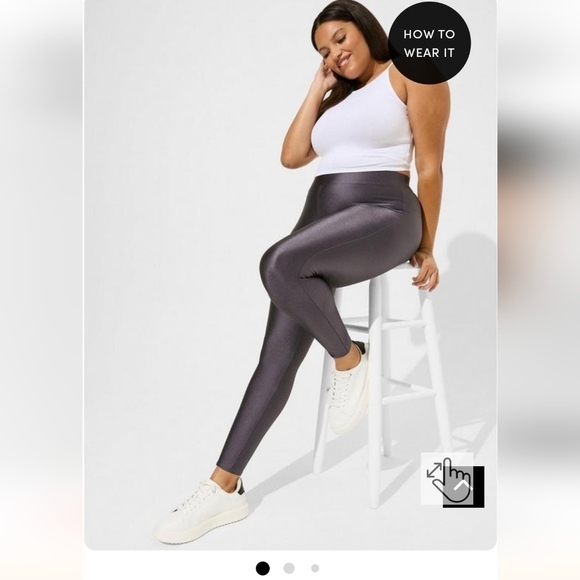 Torrid Full Length Signature Waist black Liquid Legging 4x new! - Picture 5 of 8